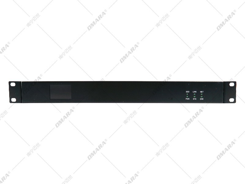 1U帶屏機(jī)房環(huán)境監(jiān)控一體化主機(jī)A6-X600正面接口展示